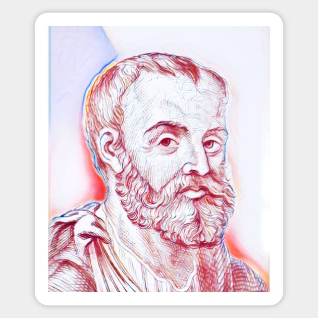 Galen Portrait | Galen Artwork | Line Art 3 Sticker by JustLit